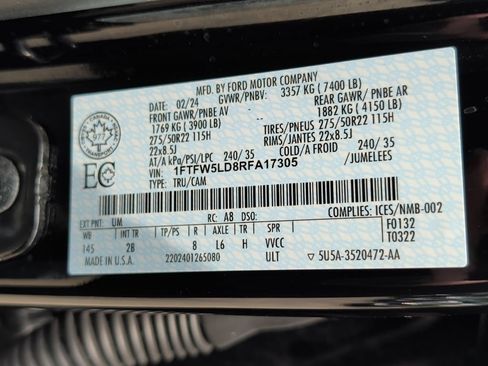 Used 2024 Ford F150 Lariat w/ Equipment Group 502A High AWD/4WD image 40