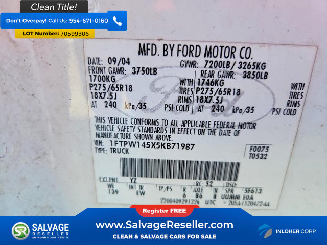 Used 2005 Ford F150 4x4 SuperCrew image 16