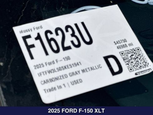Used 2025 Ford F150 XLT w/ Equipment Group 301A Standard AWD/4WD image 2
