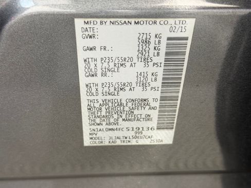 Used 2015 INFINITI QX60 FWD 4dr w/ Deluxe Touring Package image 18