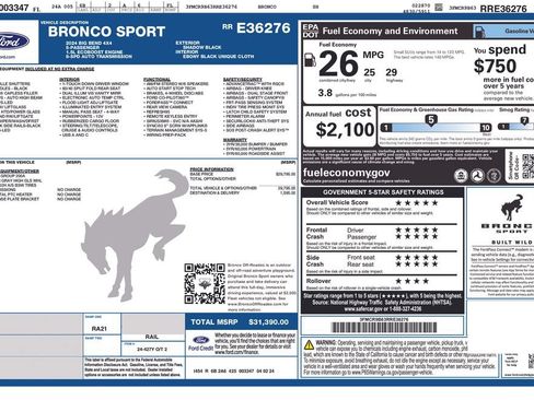 Certified 2024 Ford Bronco Sport Big Bend AWD/4WD image 30
