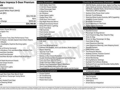 Certified 2022 Subaru Impreza 2.0i Premium AWD/4WD image 28