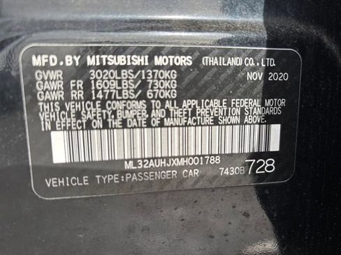 Used 2021 Mitsubishi Mirage ES image 30