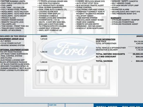 Used 2021 Ford Ranger XLT w/ Equipment Group 301A Mid AWD/4WD image 2