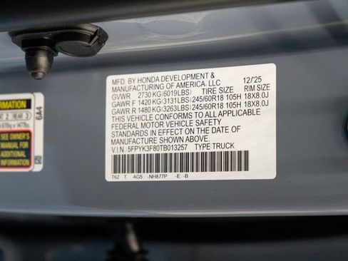 New 2026 Honda Ridgeline Black Edition image 31