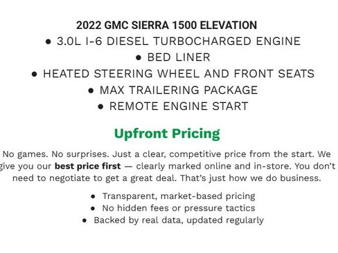 Used 2022 GMC Sierra 1500 Elevation w/ Elevation Premium Package image 2
