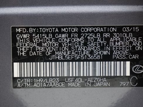 Used 2015 Lexus LS 460 w/ Comfort Package RWD image 37