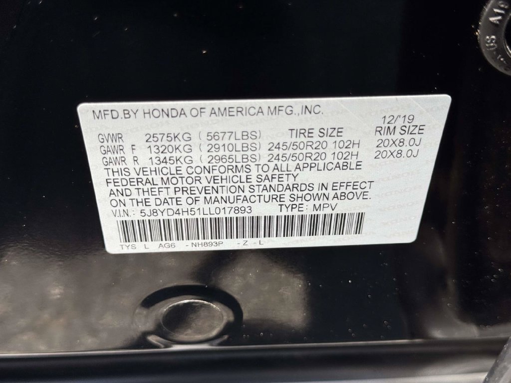 Certified 2020 Acura MDX w/ Technology Package AWD/4WD image 17