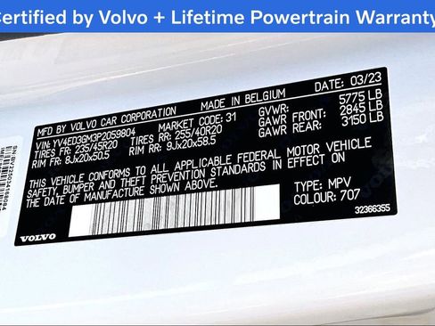 Certified 2023 Volvo C40 P8 Recharge Ultimate w/ Protection Package Premier image 42