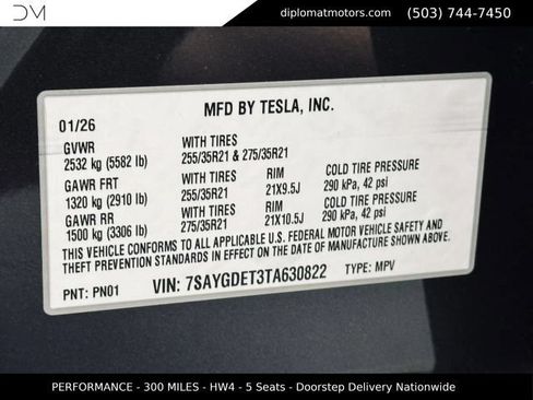 Used 2026 Tesla Model Y Performance AWD/4WD image 45