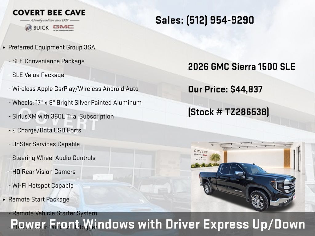New 2026 GMC Sierra 1500 SLE w/ Preferred Package RWD image 18