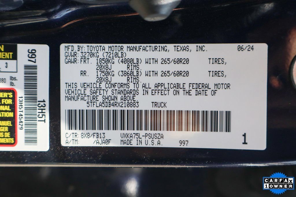 Used 2024 Toyota Tundra SR5 w/ TRD Sport Package AWD/4WD image 45