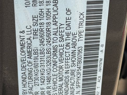 New 2026 Honda Ridgeline RTL image 25