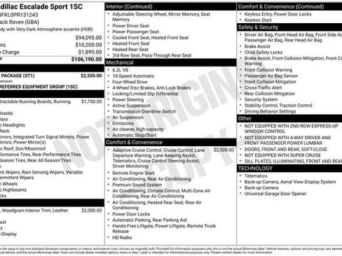 Used 2023 Cadillac Escalade Sport w/ Touring Package image 19