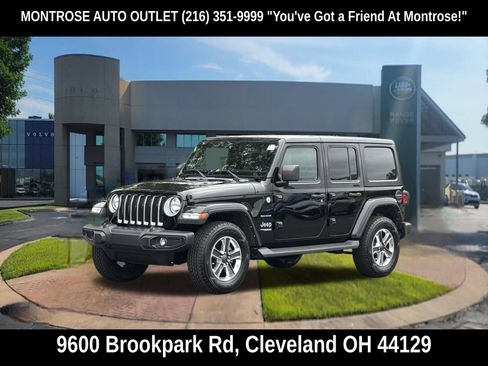 Used 2021 Jeep Wrangler Unlimited Sahara w/ Uconnect 4C Nav & Sound Group AWD/4WD image 9