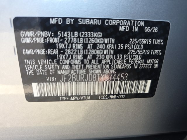 New 2026 Subaru Outback Touring XT AWD/4WD image 25