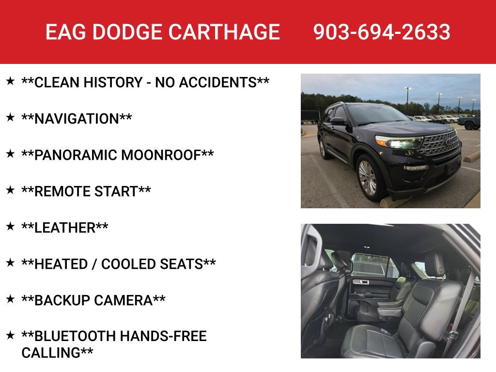 Used 2020 Ford Explorer Limited w/ Class III Trailer Tow Package RWD image 4