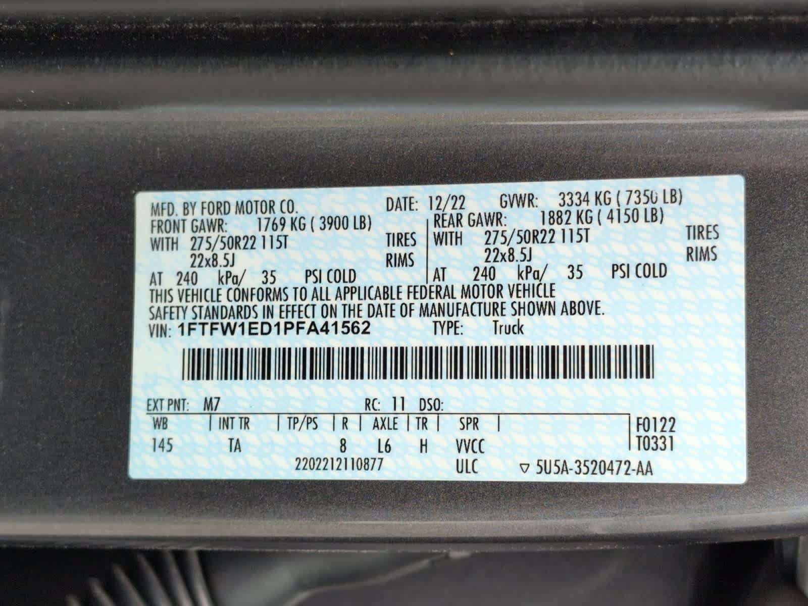 Used 2023 Ford F150 Limited AWD/4WD image 39