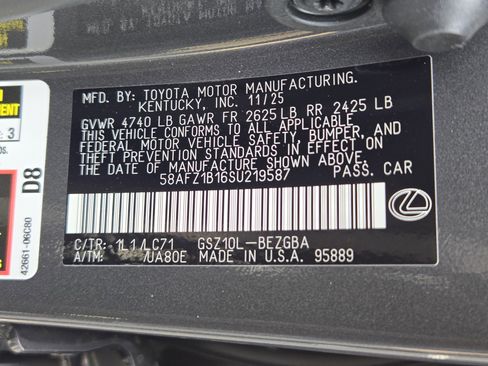 New 2025 Lexus ES 350 Ultra Luxury image 23