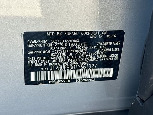New 2026 Subaru Outback Premium AWD/4WD image 34