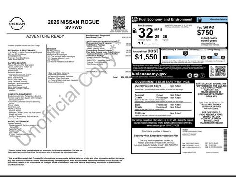 Used 2026 Nissan Rogue SV w/ SV Premium Package FWD image 15