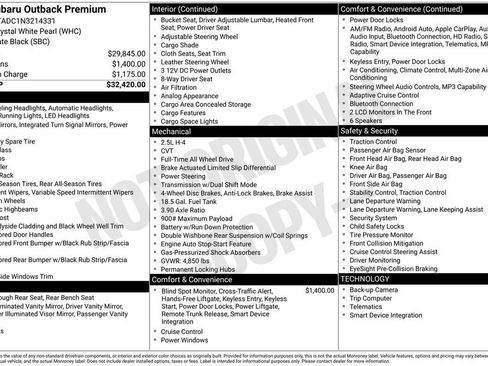 Certified 2022 Subaru Outback Premium image 47