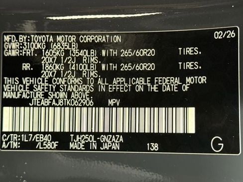 New 2026 Toyota Land Cruiser AWD/4WD image 25
