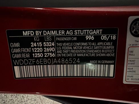 Certified 2018 Mercedes-Benz E 43 AMG 4MATIC Sedan image 27