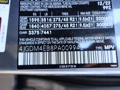 Certified 2023 Mercedes-Benz EQS 580 4MATIC SUV image 41