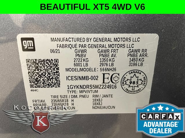 Used 2021 Cadillac XT5 Premium Luxury AWD/4WD image 27