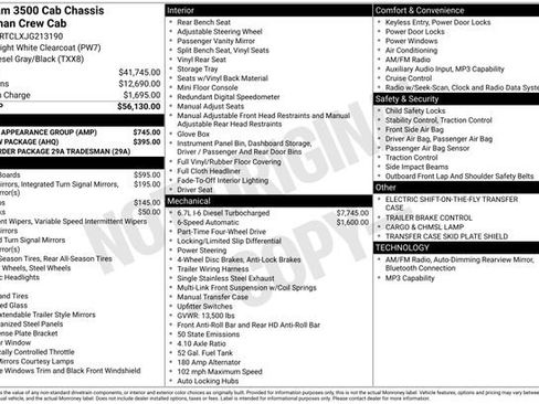 Used 2018 RAM 3500 Tradesman w/ Chrome Appearance Group image 36