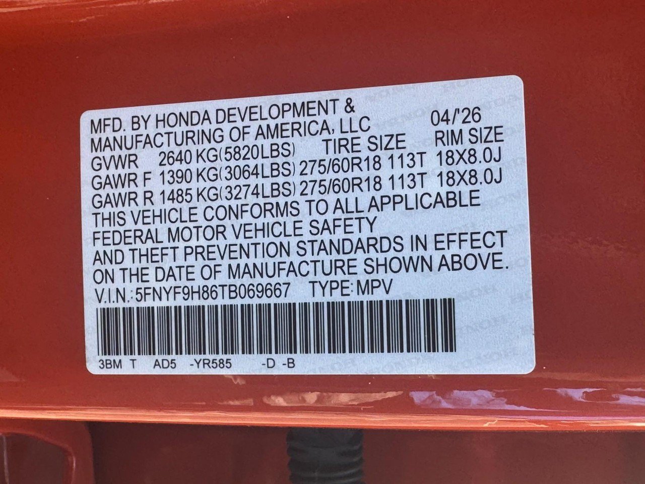 Certified 2026 Honda Passport TrailSport Elite image 28