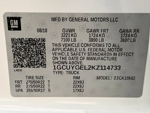 Used 2019 Chevrolet Silverado 1500 LTZ w/ LTZ Plus Package AWD/4WD image 65