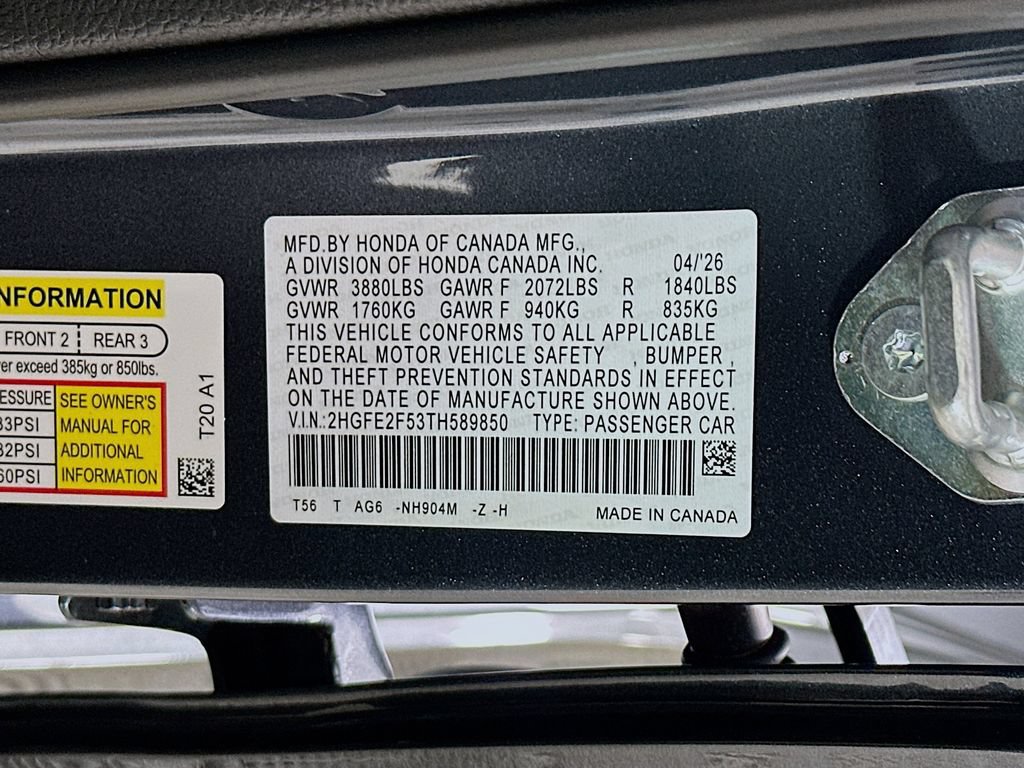 Used 2026 Honda Civic Sport image 27