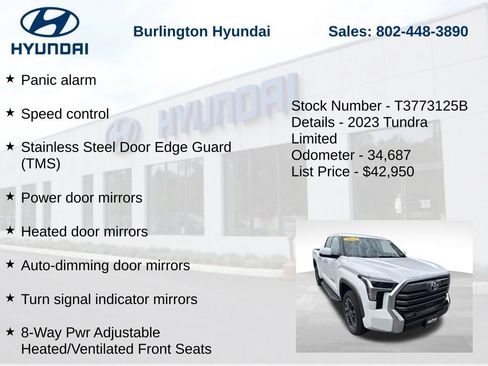 Used 2023 Toyota Tundra Limited AWD/4WD image 25