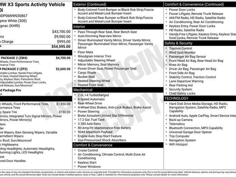 Used 2022 BMW X3 sDrive30i w/ M Sport Package 2 image 4