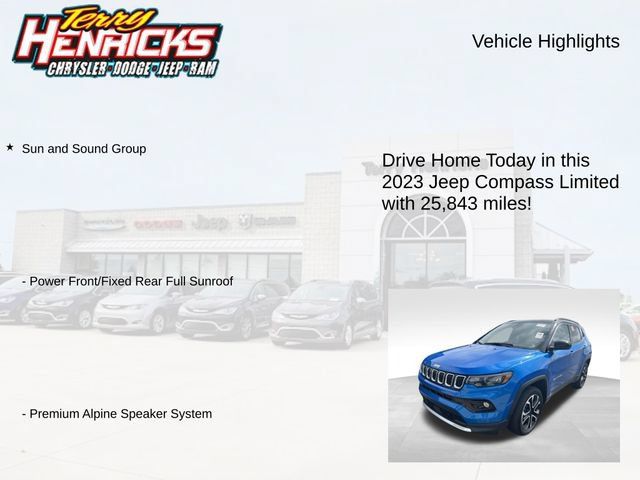 Used 2023 Jeep Compass Limited w/ Sun and Sound Group AWD/4WD image 4