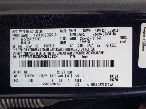 Used 2021 Ford F150 Lariat w/ FX4 Off-Road Package AWD/4WD image 30