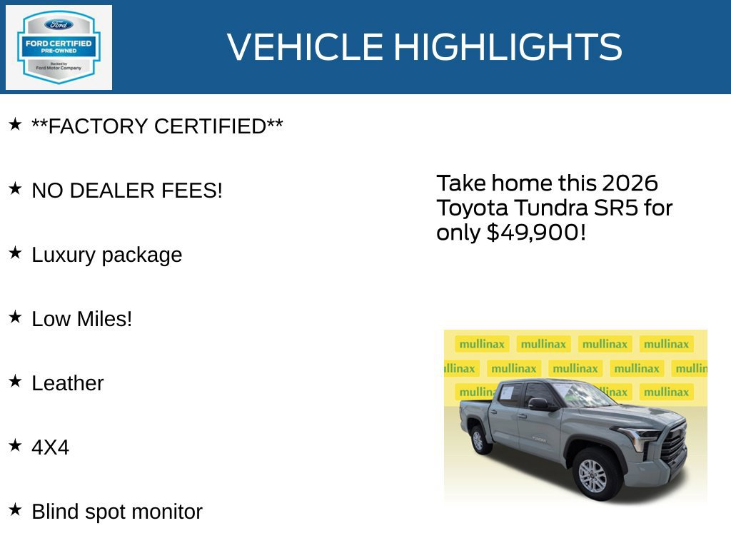 Used 2026 Toyota Tundra SR5 w/ SR5 Premium Package AWD/4WD image 11