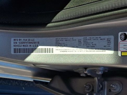 Used 2022 RAM 1500 Limited w/ Body Color Bumper Group AWD/4WD image 30