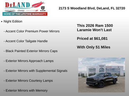 New 2026 RAM 1500 Laramie w/ Night Edition AWD/4WD image 30