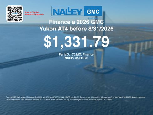 New 2026 GMC Yukon AT4 w/ AT4 Premium Plus Package AWD/4WD image 7