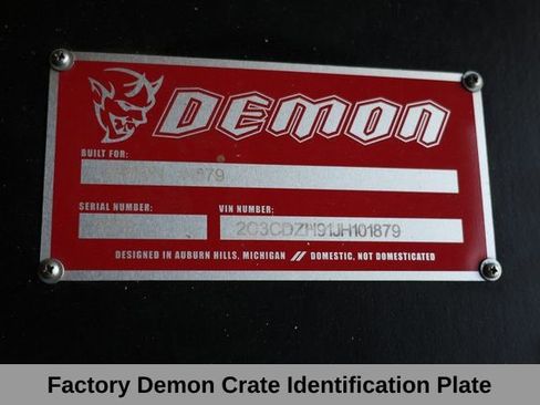 Used 2018 Dodge Challenger SRT Demon RWD image 8