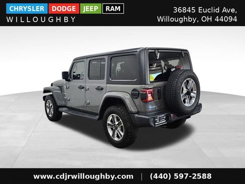 Used 2020 Jeep Wrangler Unlimited Sahara w/ Uconnect 4C Nav & Sound Group AWD/4WD image 7