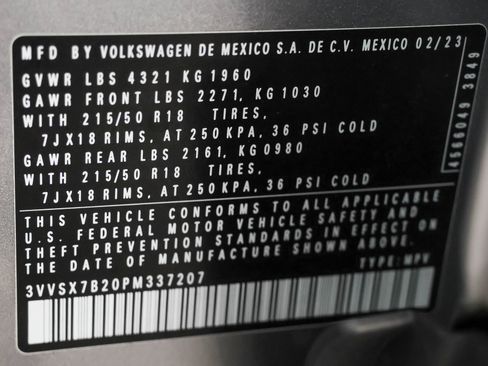 Used 2023 Volkswagen Taos SE w/ Black Wheel Package FWD image 49