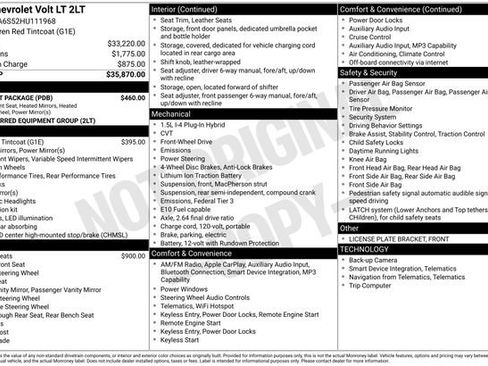 Used 2017 Chevrolet Volt LT w/ Comfort Package FWD image 3