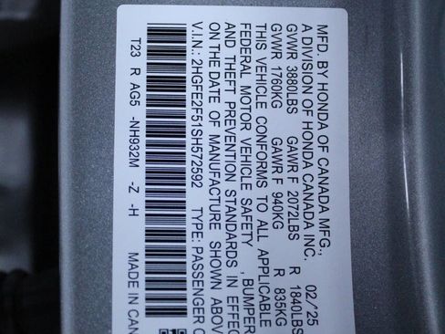 Used 2025 Honda Civic Sport image 33