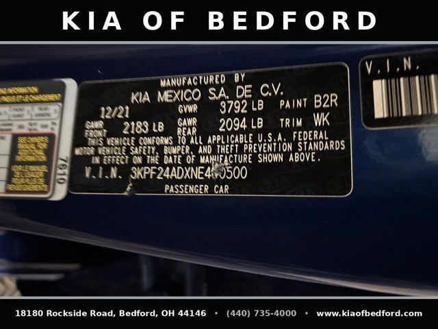 Certified 2022 Kia Forte LXS FWD image 14