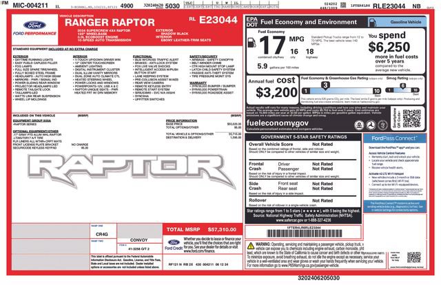 Used 2024 Ford Ranger Raptor AWD/4WD image 39