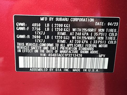 Certified 2023 Subaru Outback Premium AWD/4WD image 38